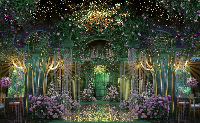 单县奇妙森林婚礼堂效果展示