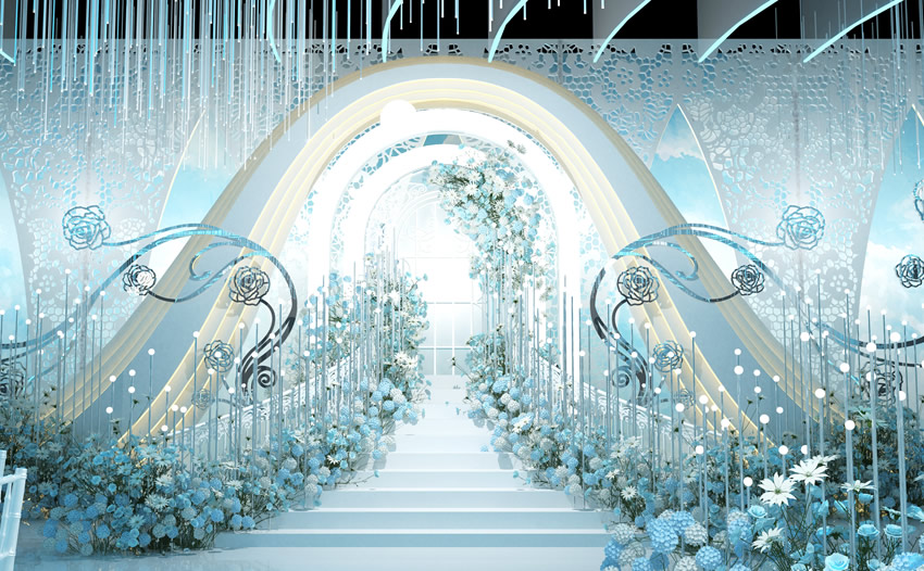 单县釡香烙馍村水晶厅效果展示