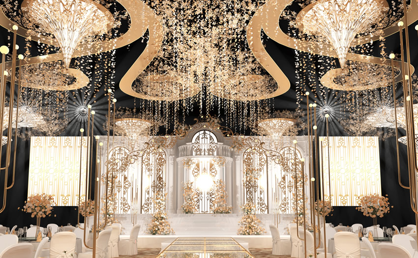 单县花木兰喜事汇金色大厅效果展示